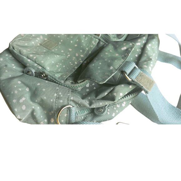 brand new Kipling vintage crossbody Defea Medium Handbag snowflake green - Picture 10 of 13